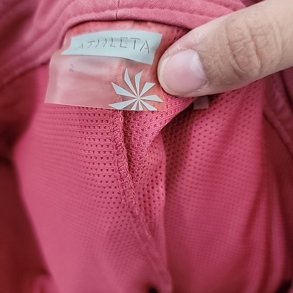 ATHLETA active Red skort size 2 Pockets Tennis Golf Pickleball - Picture 4 of 5